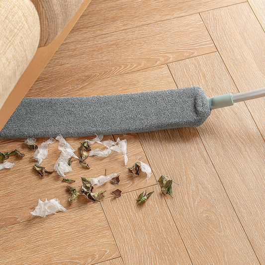 Ultraflat teleskopisk fjærkost for vanskelig tilgjengelige områder