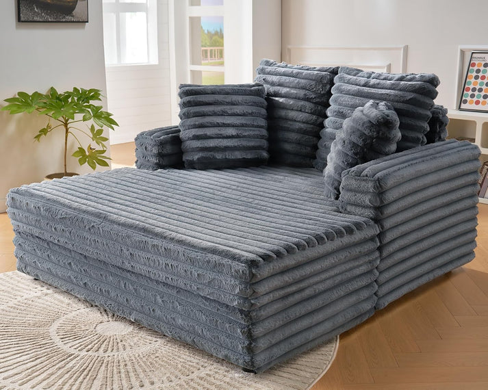 DreamLounge® XL - Self-inflating suede sofa