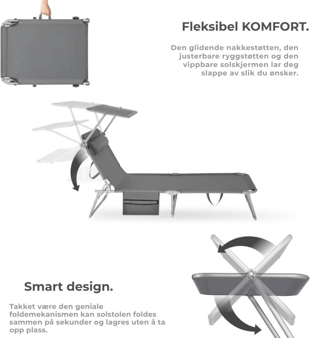 Sett med 2 liggestoler