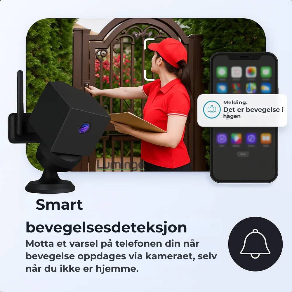 SafeCam Pro™ | Alltid sikker – selv uten internett eller strøm