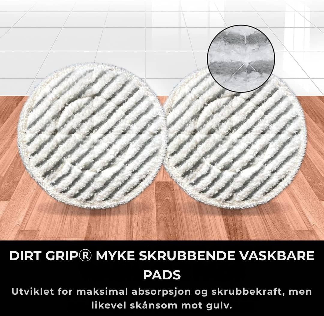 Shark® damp- og skuremopp – alt-i-ett med LED, XL-tank og 8 pads