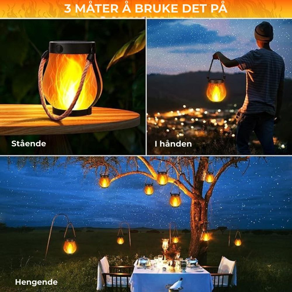 DancingFlame™ – Lantern med realistisk flammeeffekt
