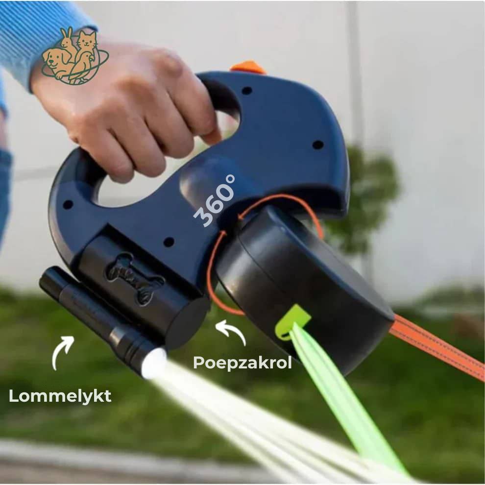 DuoLeash™ – 2-i-1 hundebånd med lys