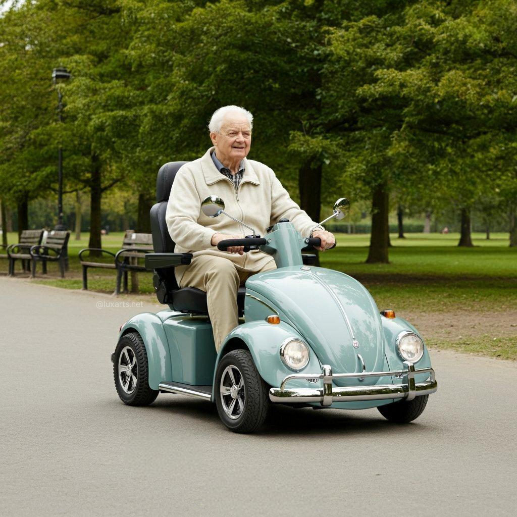 Scooter électrique inspiré du scarabée