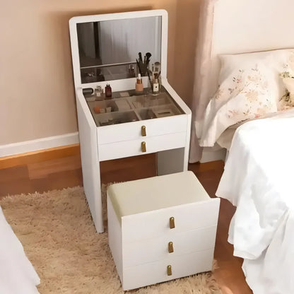 Ivory – Frisørbord med sammenleggbart speil