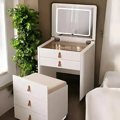 Ivory – Frisørbord med sammenleggbart speil