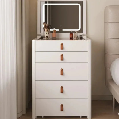 Ivory - Foldable Mirror Makeup Table