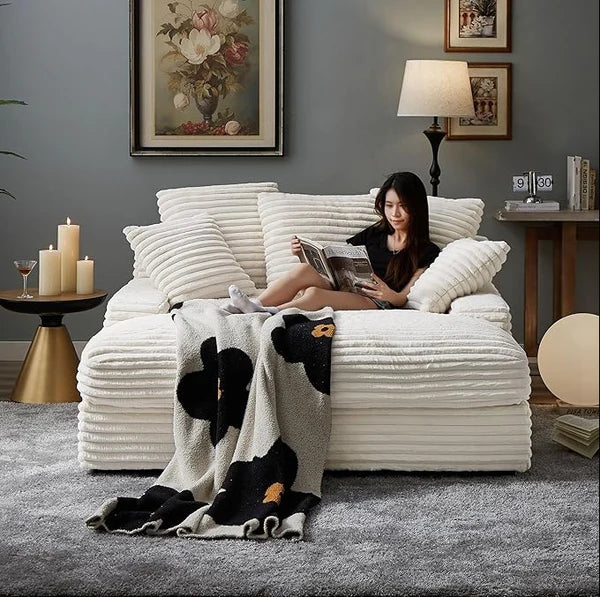 DreamLounge® XL - Self-inflating suede sofa