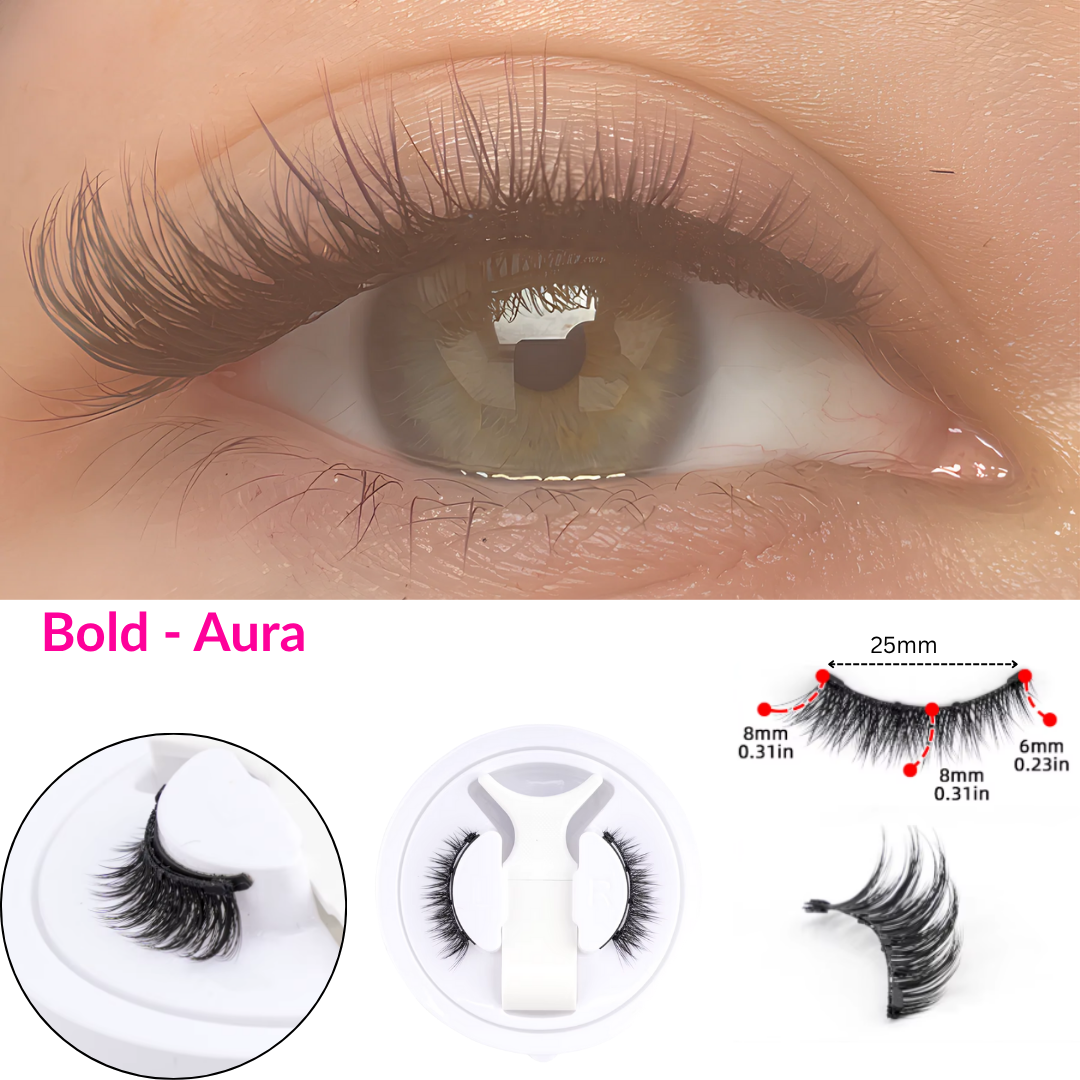 Lumoshe - Magnetic, fluffy false eyelashes