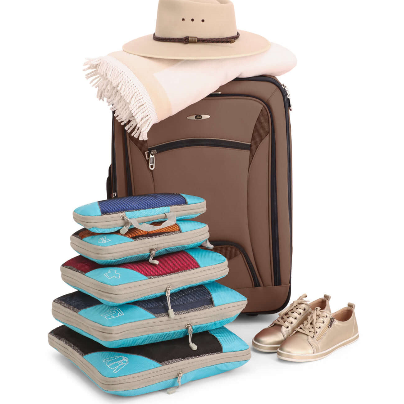 Packzy - Pakke med 5 kompresjonskuber