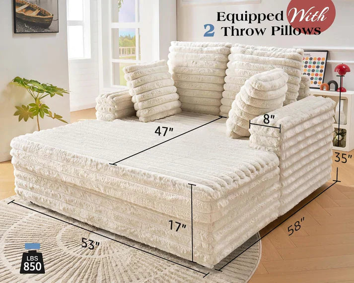 DreamLounge® XL - Self-inflating suede sofa