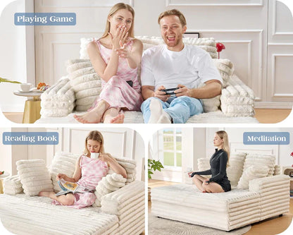 DreamLounge® XL - Self-inflating suede sofa