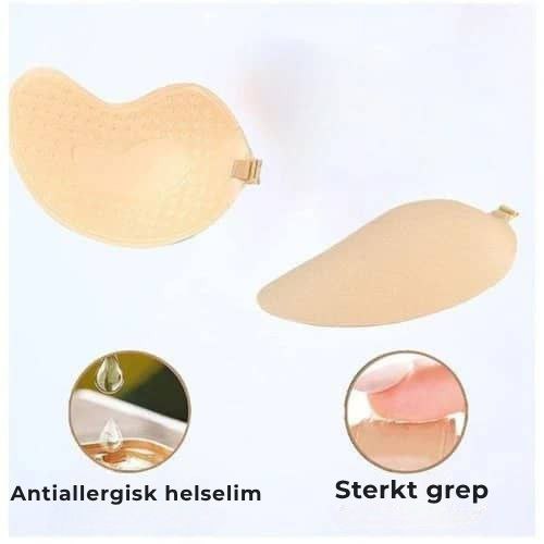 Sett med 2 selvklebende push-up-bh-er