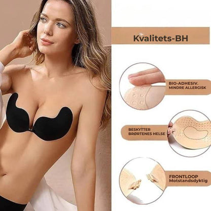 Sett med 2 selvklebende push-up-bh-er