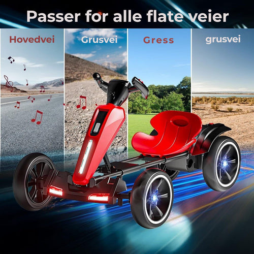 My Kart® - 6V sammenleggbar elektrisk gokart for barn