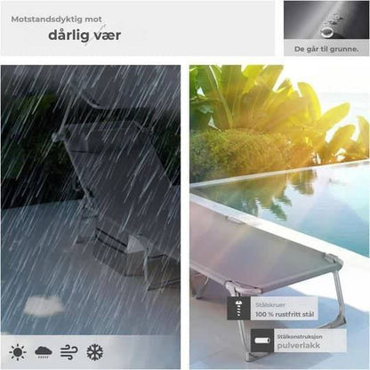 Sett med 2 liggestoler