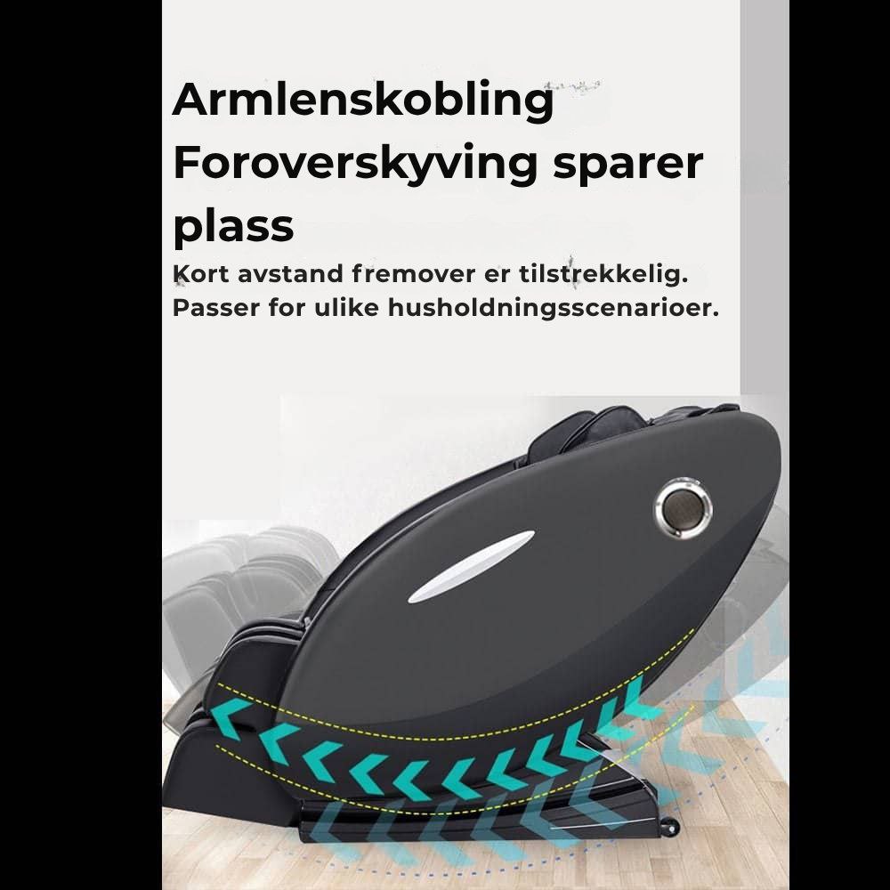 Massasjestol A5 – Varmeterapi, AI-styring, Zero Gravity og berøringsskjerm