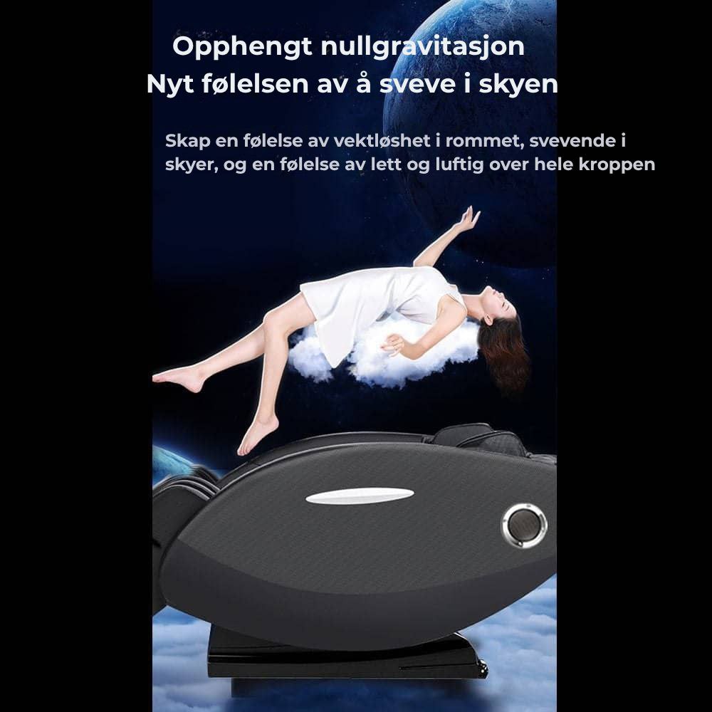 Massasjestol A5 – Varmeterapi, AI-styring, Zero Gravity og berøringsskjerm
