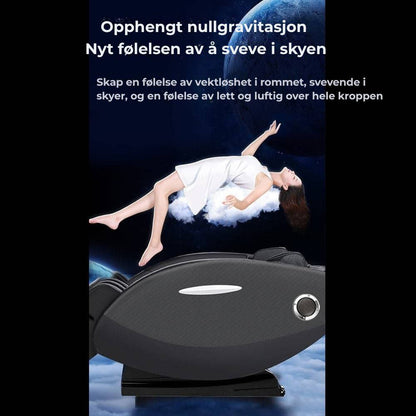 Massasjestol A5 – Varmeterapi, AI-styring, Zero Gravity og berøringsskjerm