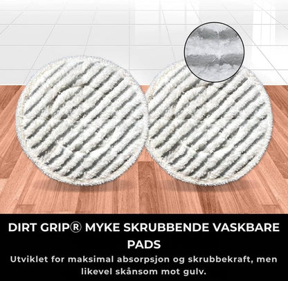 Shark® damp- og skuremopp – alt-i-ett med LED, XL-tank og 8 pads