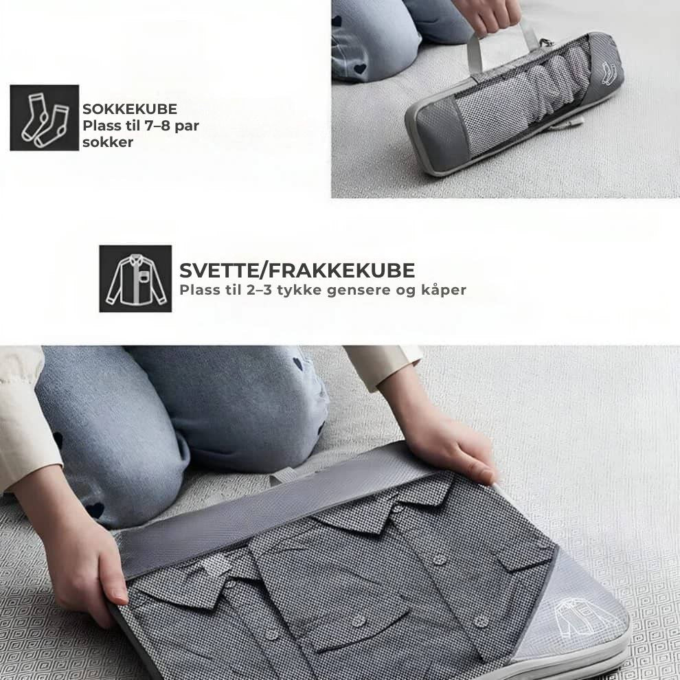 Packzy - Pakke med 5 kompresjonskuber