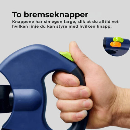 DuoLeash™ – 2-i-1 hundebånd med lys