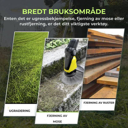 Gressklipperhodet har 6 grener flettet med slitesterk ståltråd