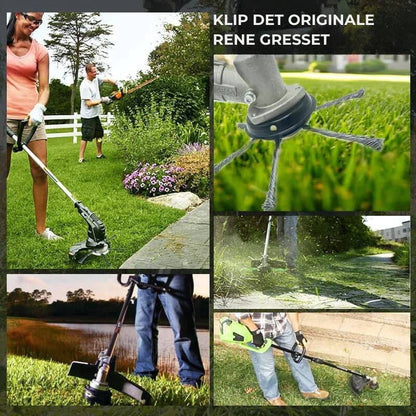 Gressklipperhodet har 6 grener flettet med slitesterk ståltråd