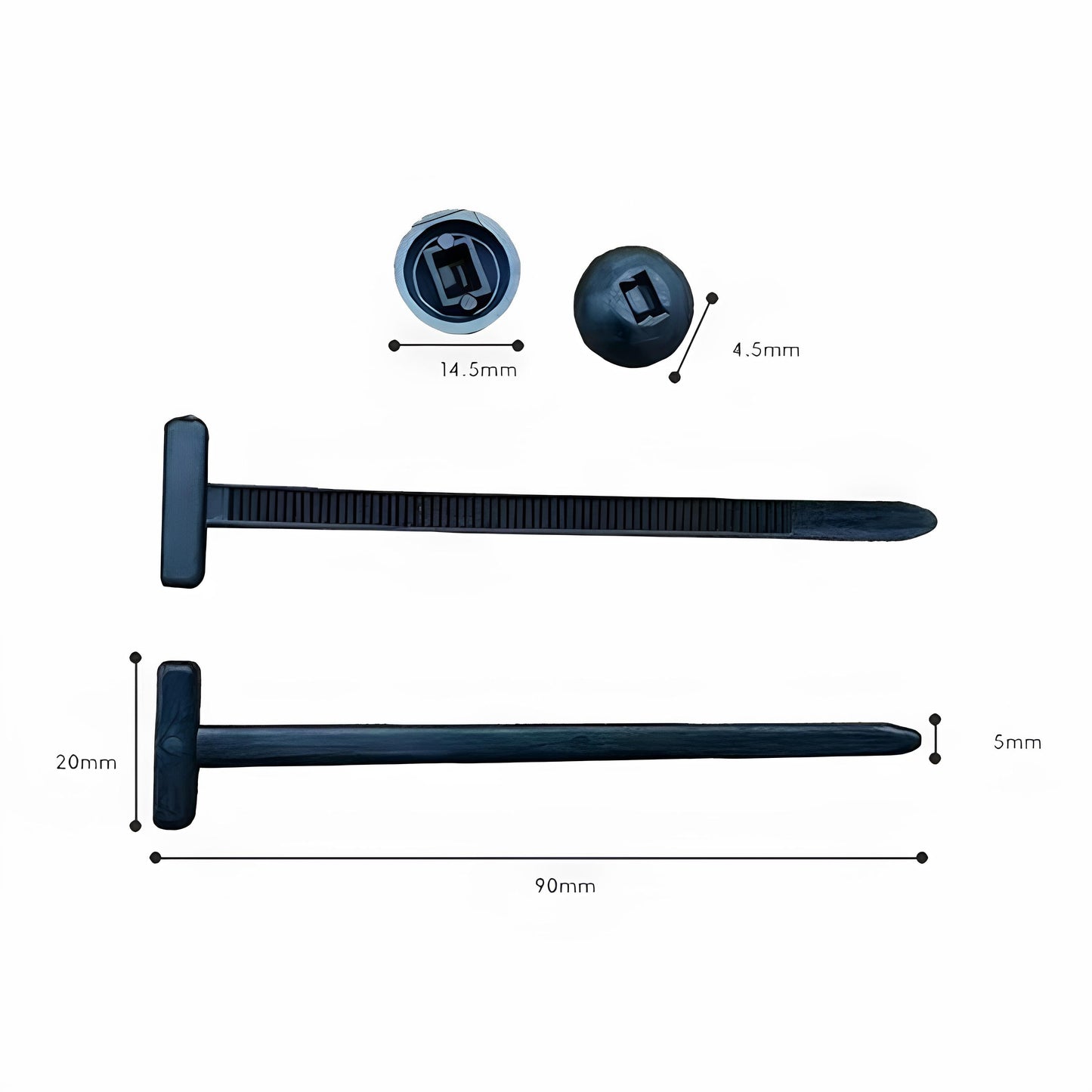 Nylon kabelbinderløkker - Universal festing