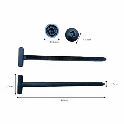 Nylon kabelbinderløkker - Universal festing